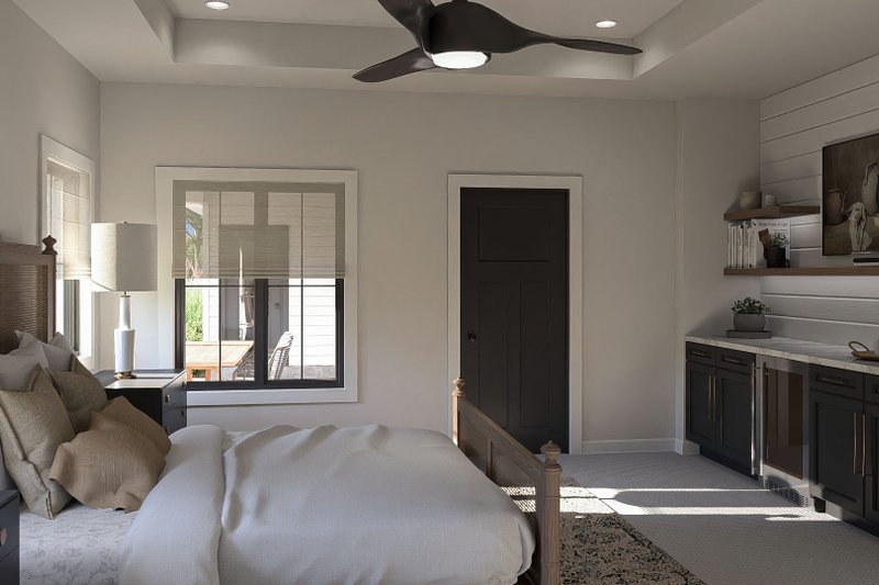 House Blueprint - Interior - Master Bedroom for Colonial House Plan #455-415 - 3 bed, 2 bath
