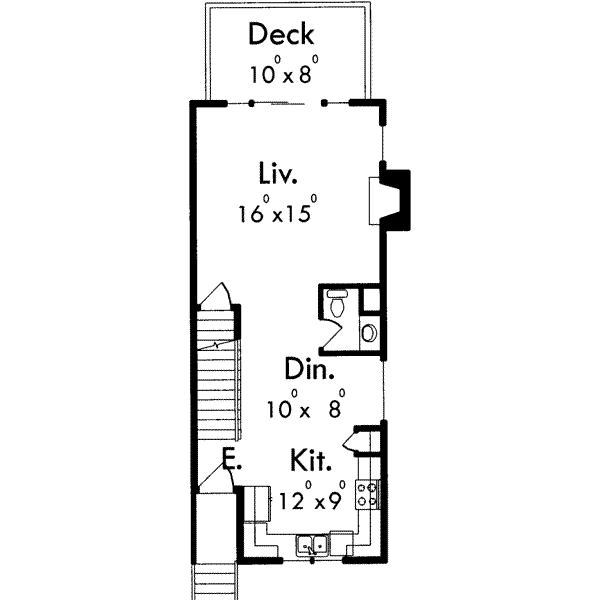 Traditional Floor Plan - Main Floor Plan #303-372