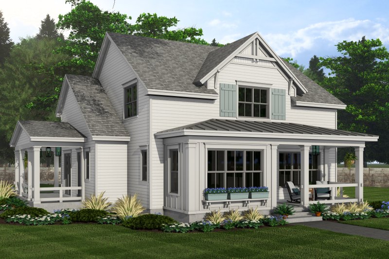 Home Plan - Exterior - Front Elevation 4 for Farmhouse House Plan #51-1271 - 4 bed, 3.5 bath