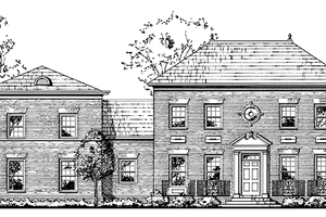 House Blueprint - Classical Exterior - Front Elevation Plan #992-7