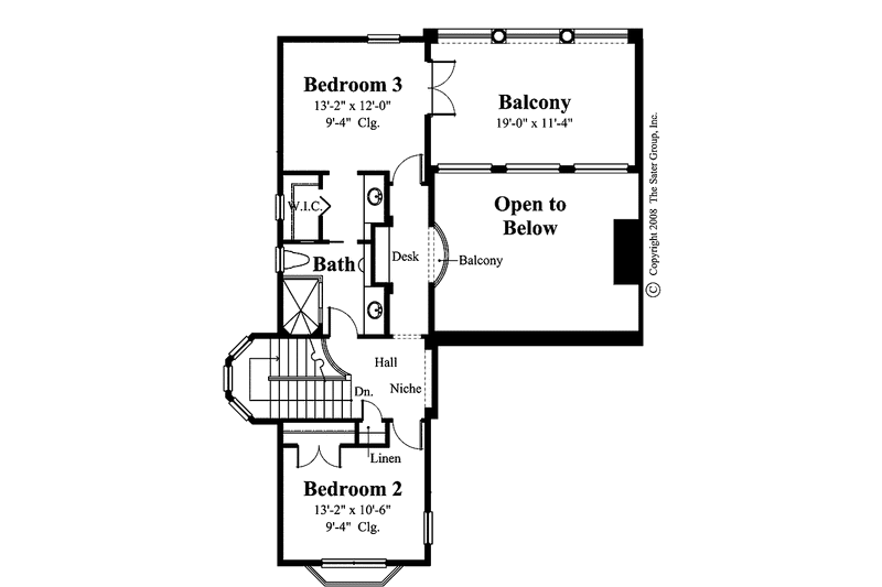 Dream House Plan - Floor Plan - Upper Floor for Mediterranean House Plan #930-428 - 4 bed, 3.5 bath