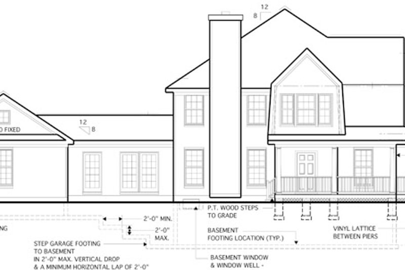 Home Plan - Exterior - Other Elevation for Colonial House Plan #1053-51 - 4 bed, 2.5 bath