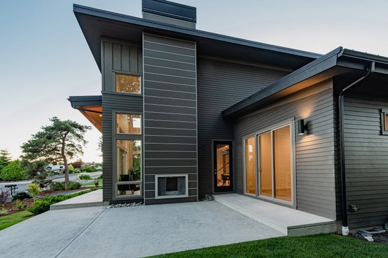 Exterior - Rear Elevation 1 for Contemporary House Plan #1070-14 - 3 bed, 2.5 bath