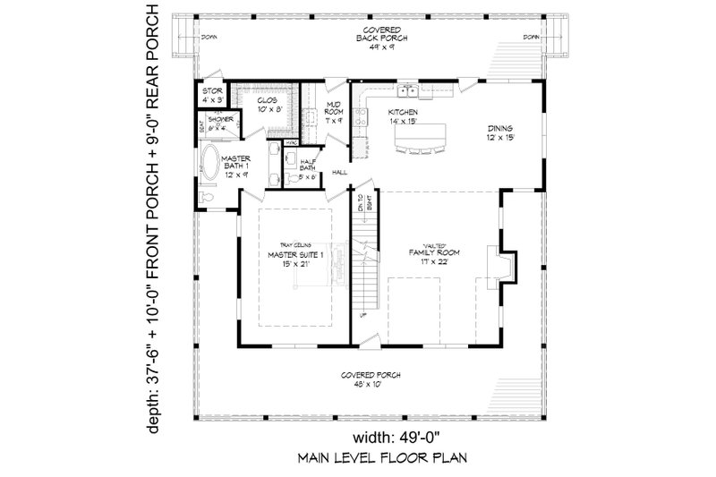 Dream House Plan - Floor Plan - Main Floor for Traditional House Plan #932-454 - 3 bed, 3.5 bath