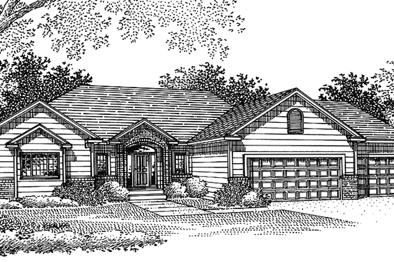 House Plan Design - Traditional Exterior - Front Elevation Plan #320-1468