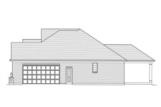Exterior - Other Elevation 1 for European House Plan #46-518 - 3 bed, 2.5 bath