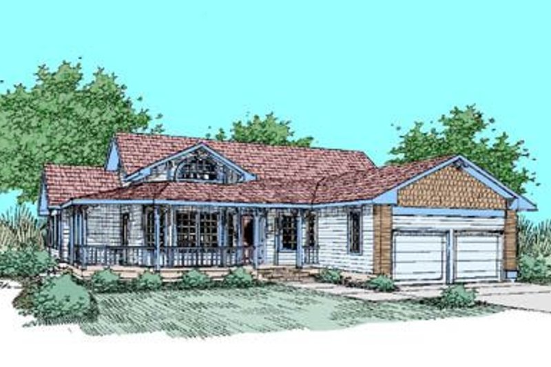 Dream House Plan - Country Exterior - Front Elevation Plan #60-248
