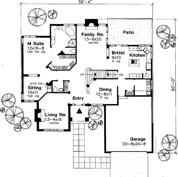 Home Plan - Traditional Floor Plan - Main Floor Plan #320-590
