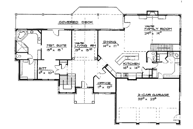 Dream House Plan - Floor Plan - Main Floor for Traditional House Plan #308-272 - 2 bed, 2.5 bath