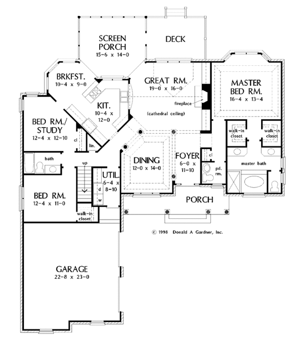 Dream House Plan - Country Floor Plan - Main Floor Plan #929-299
