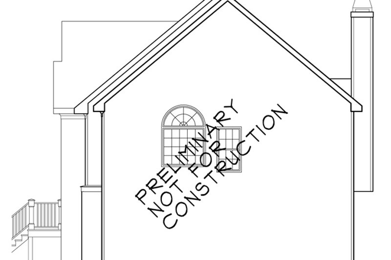 Home Plan - Exterior - Other Elevation for Colonial House Plan #927-460 - 3 bed, 2 bath