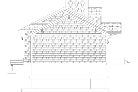 Exterior - Other Elevation for Ranch House Plan #1060-28 - 2 bed, 2 bath