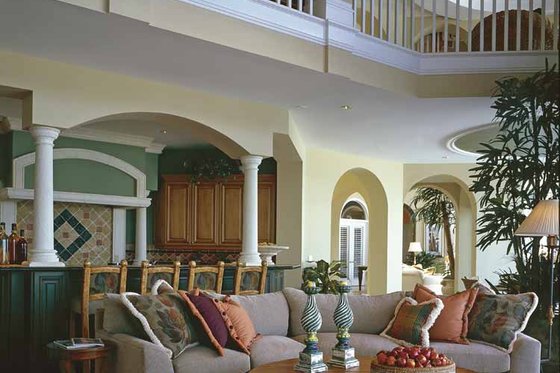 Interior - Family Room 1 for Mediterranean House Plan #930-412 - 5 bed, 7 bath