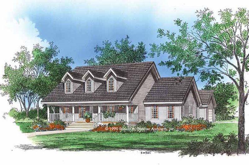 Home Plan - Country Exterior - Front Elevation Plan #929-71