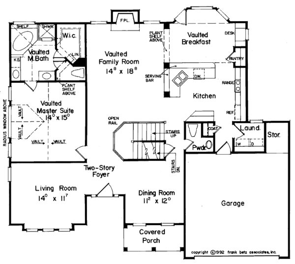 House Design - Traditional Floor Plan - Main Floor Plan #927-115