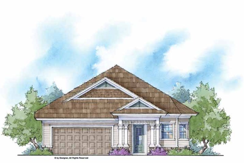 Architectural House Design - Country Exterior - Front Elevation Plan #938-10