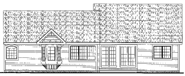 Architectural House Design - Ranch Floor Plan - Upper Floor Plan #314-235
