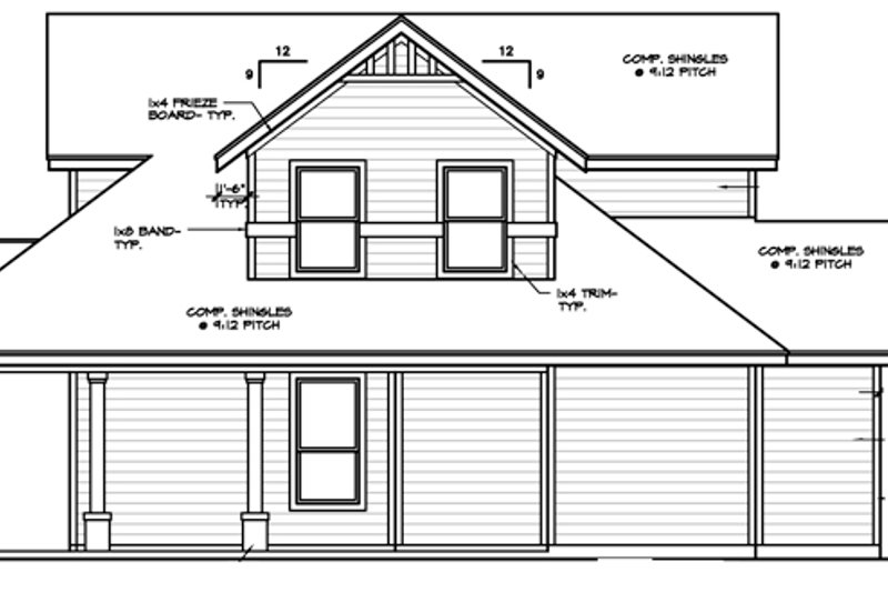 Dream House Plan - Exterior - Other Elevation for Country House Plan #472-396 - 3 bed, 2.5 bath