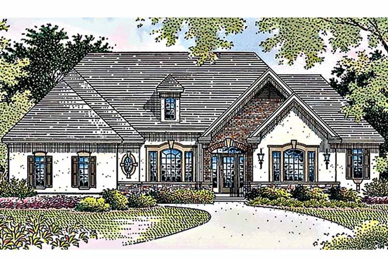 Home Plan - Exterior - Front Elevation 3 for Country House Plan #51-903 - 1 bed, 1.5 bath