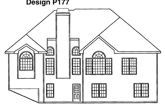 Exterior - Rear Elevation for Mediterranean House Plan #927-105 - 4 bed, 3 bath