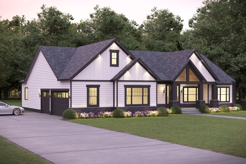 Dream House Plan - Exterior - Front Elevation 3 for Country House Plan #1089-40 - 3 bed, 2.5 bath