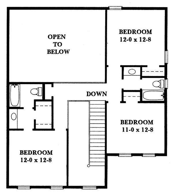 House Design - Victorian Floor Plan - Upper Floor Plan #1047-41
