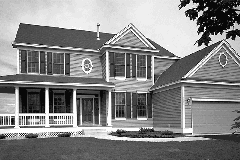 Dream House Plan - Exterior - Front Elevation 3 for Country House Plan #320-916 - 4 bed, 2.5 bath
