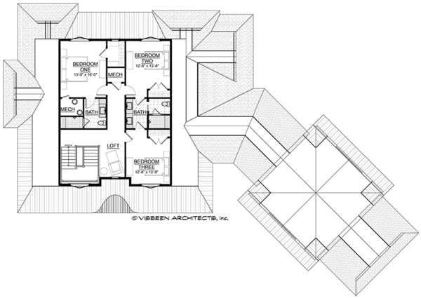 Country Floor Plan - Upper Floor Plan #928-294
