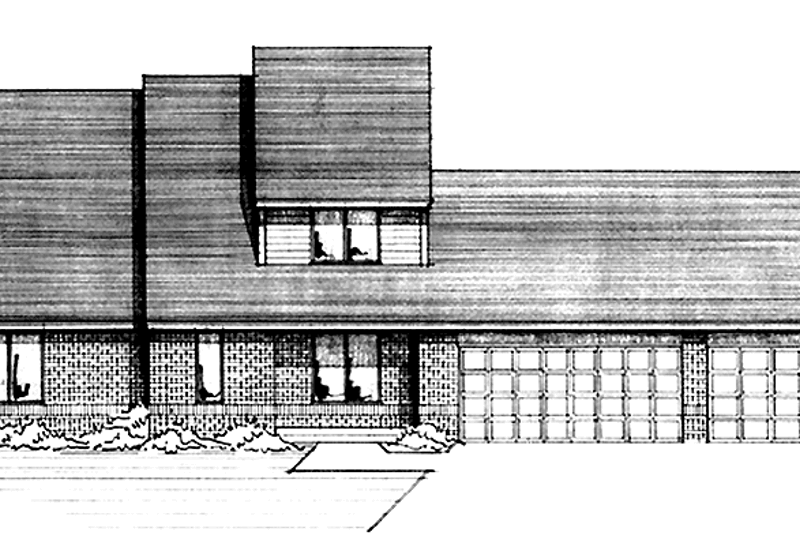 Home Plan - Contemporary Exterior - Front Elevation Plan #51-759