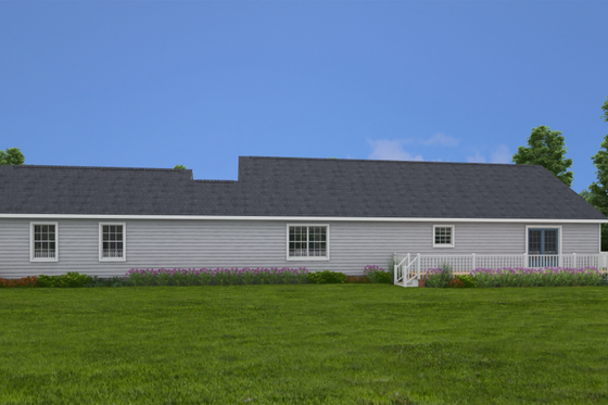 Exterior - Other Elevation 3 for Ranch House Plan #1082-2 - 3 bed, 2.5 bath