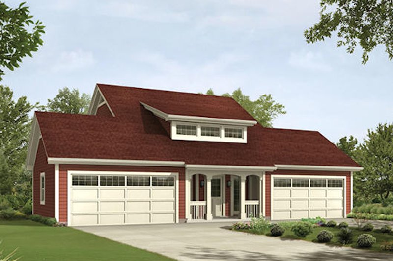 Home Plan - Craftsman Exterior - Front Elevation Plan #57-395