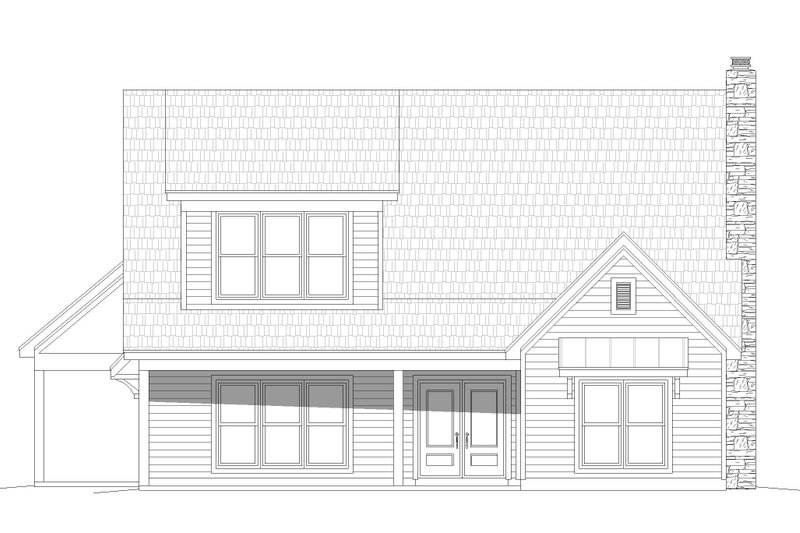 Dream House Plan - Exterior - Front Elevation 3 for Farmhouse House Plan #932-599 - 5 bed, 4 bath