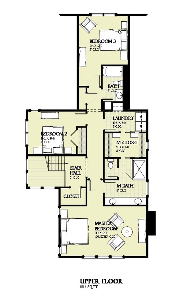 Dream House Plan - Beach Floor Plan - Upper Floor Plan #901-131