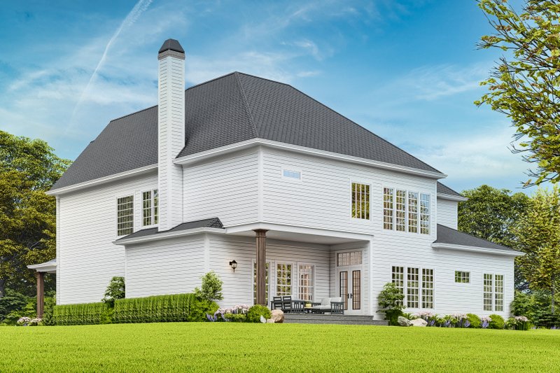 Dream House Plan - Exterior - Rear Elevation 2 for Craftsman House Plan #54-694 - 5 bed, 4 bath