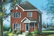 European Style House Plan - 2 Beds 1.5 Baths 1248 Sq/Ft Plan #25-4007 