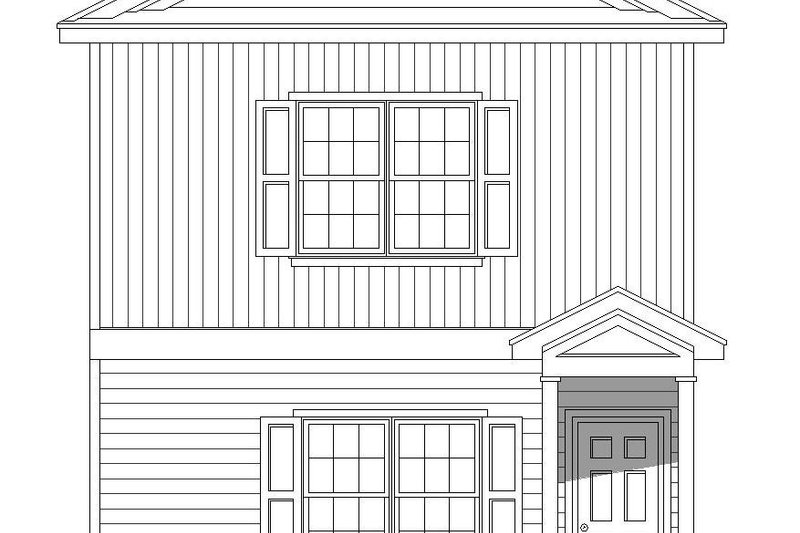 Home Plan - Exterior - Front Elevation 3 for Contemporary House Plan #932-158 - 2 bed, 2.5 bath