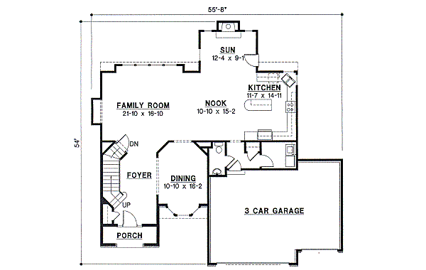 European Floor Plan - Main Floor Plan #67-695
