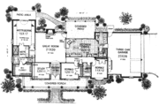 European Style House Plan - 3 Beds 2 Baths 2061 Sq/Ft Plan #310-591 