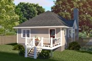 Cottage Style House Plan - 3 Beds 2 Baths 1152 Sq/Ft Plan #79-136 Exterior 
