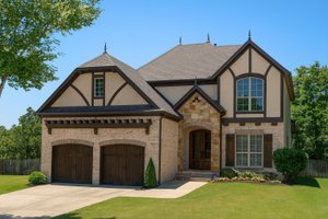 European Exterior - Front Elevation Plan #923-57
