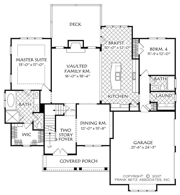 Dream House Plan - Cottage Floor Plan - Main Floor Plan #927-14