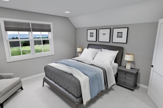 Interior - Bedroom 1 for Traditional House Plan #51-1297 - 3 bed, 3.5 bath