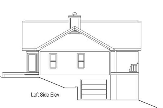 Exterior - Other Elevation for Contemporary House Plan #71-101 - 2 bed, 2 bath