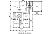 Southern Style House Plan - 3 Beds 3.5 Baths 2759 Sq/Ft Plan #81-1099 
