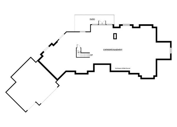 Architectural House Design - Craftsman Floor Plan - Lower Floor Plan #132-552