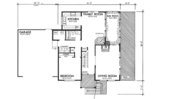Home Plan - Prairie Floor Plan - Main Floor Plan #320-1175