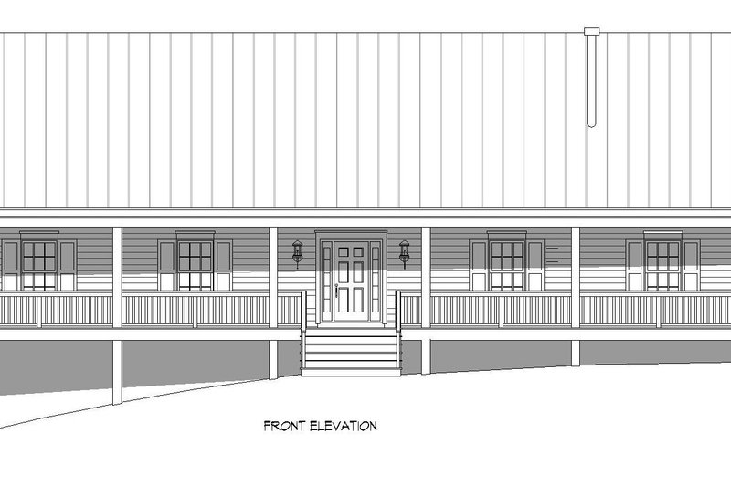 Home Plan - Exterior - Front Elevation 3 for Country House Plan #932-308 - 4 bed, 3 bath
