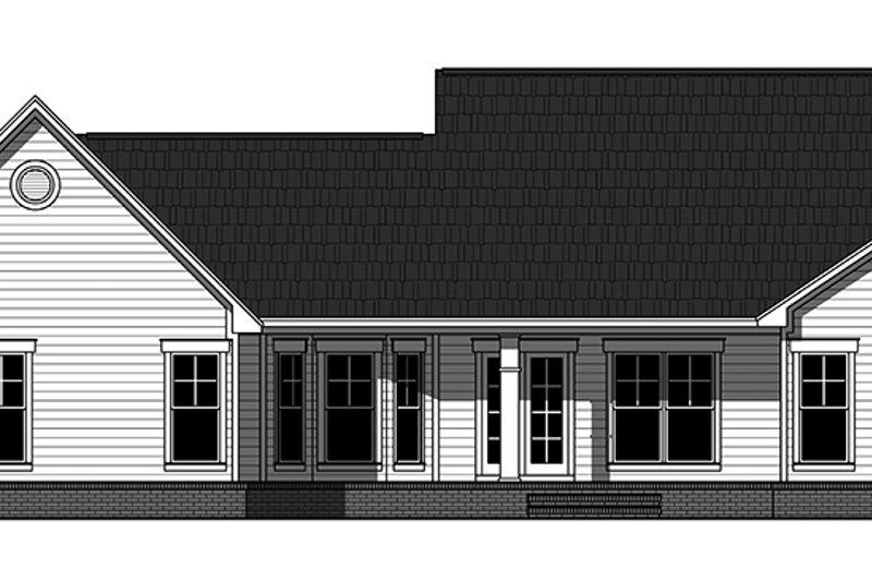 Home Plan - Exterior - Rear Elevation for Ranch House Plan #21-435 - 3 bed, 2 bath