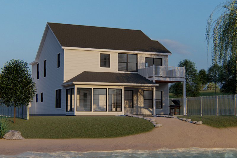 House Plan Design - Exterior - Rear Elevation for Craftsman House Plan #1064-95 - 5 bed, 3.5 bath