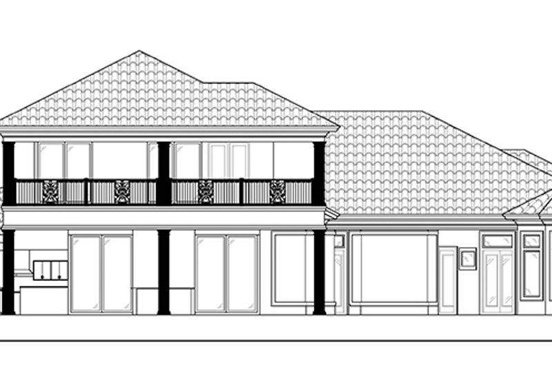 Dream House Plan - Exterior - Rear Elevation for Mediterranean House Plan #1017-40 - 4 bed, 5 bath